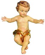 Infant Jesus in Gold<br>Dolfi Carved Wood Figure